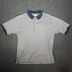 Augusta National Masters Striped Polo Shirt XL Embroidered Logo Cotton